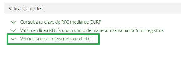 Validación Rfc 2